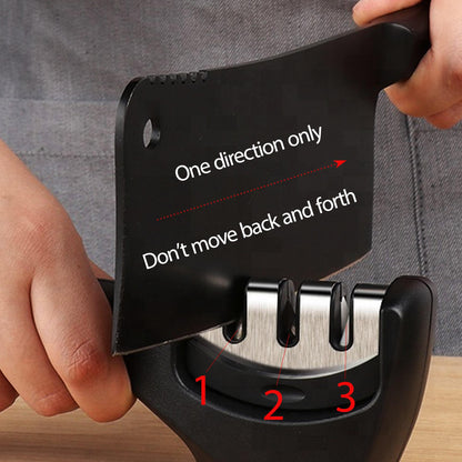 Knife Sharpener Professional Kitchen Blade Sharpening Tool Handheld | Chef Knives | Kitchen + Metal
