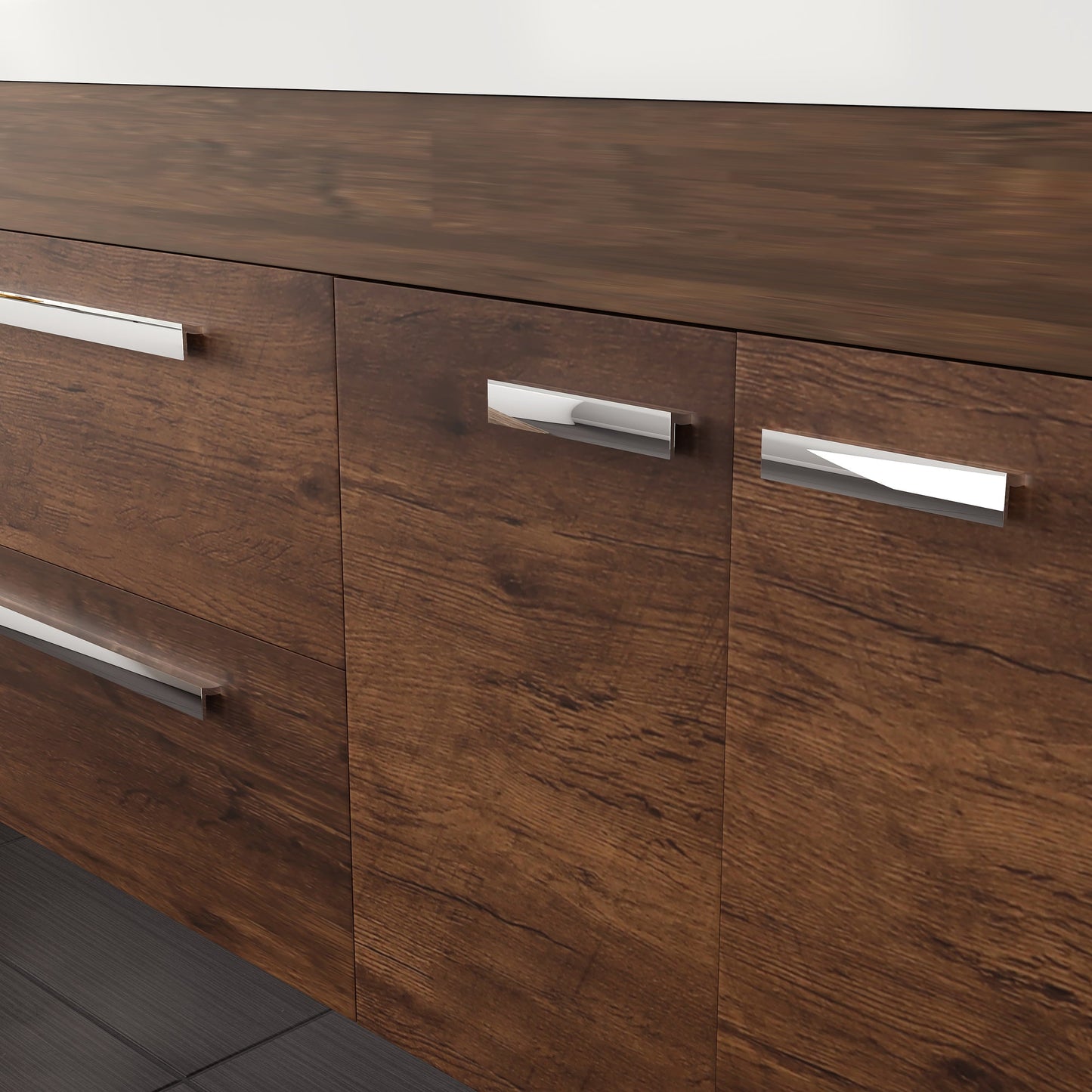 Eviva Lugano Bath Vanity with Acrylic Top and Integrated Sink (24"-84")