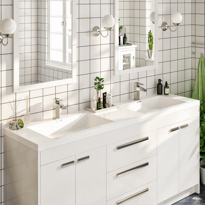 Eviva Lugano Bath Vanity with Acrylic Top and Integrated Sink (24"-84")