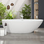 Eviva Sarah 67" Glossy White Acrylic Freestanding Bathtub (VTB6218-67WH)