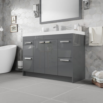 Eviva Lugano Bath Vanity with Acrylic Top and Integrated Sink (24"-84")