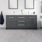 Eviva Lugano Bath Vanity with Acrylic Top and Integrated Sink (24"-84")
