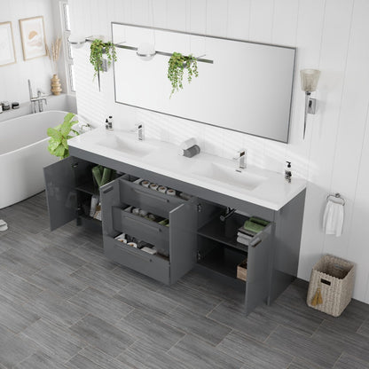 Eviva Lugano Bath Vanity with Acrylic Top and Integrated Sink (24"-84")