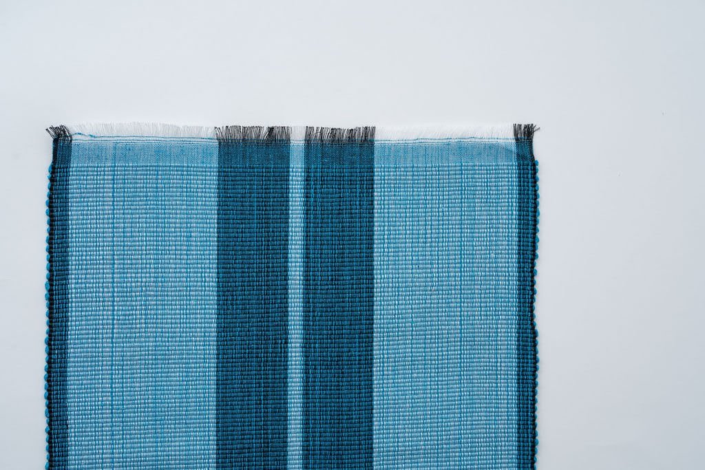 Woven Cotton Dining Placemat | Ocean Blue