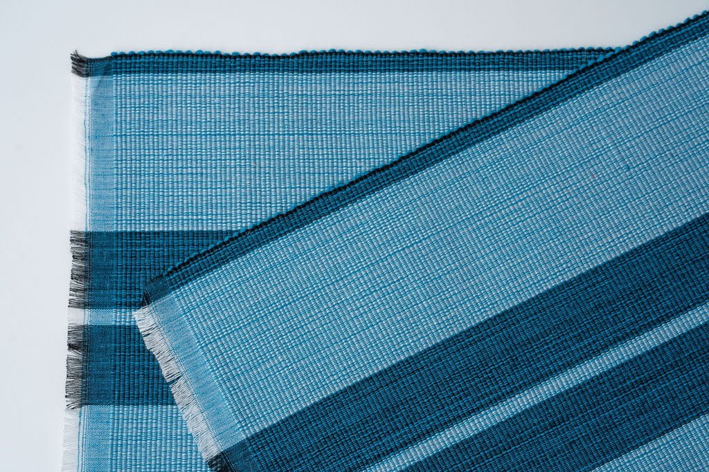 Woven Cotton Dining Placemat | Ocean Blue