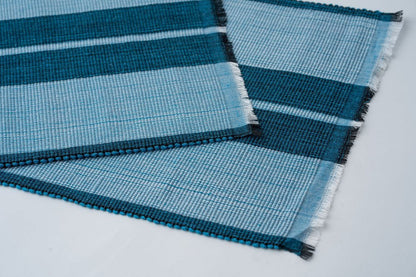 Woven Cotton Dining Placemat | Ocean Blue