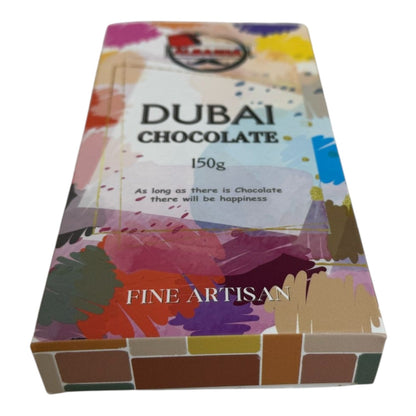 Dubai Chocolate - Exquisite Kunafeh Pistachio Chocolate - Rich Creamy Indulgence with Exotic Flavor