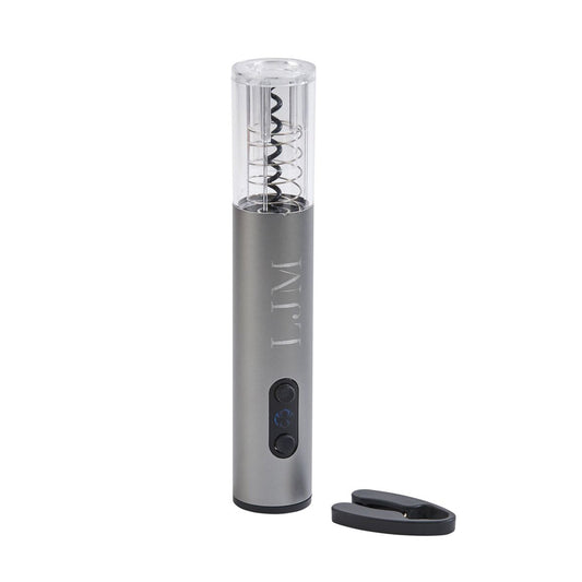 Silver Wine Opener with Stainless Steel Corkscrew | Barware & Accessories | Kitchen + Metal
