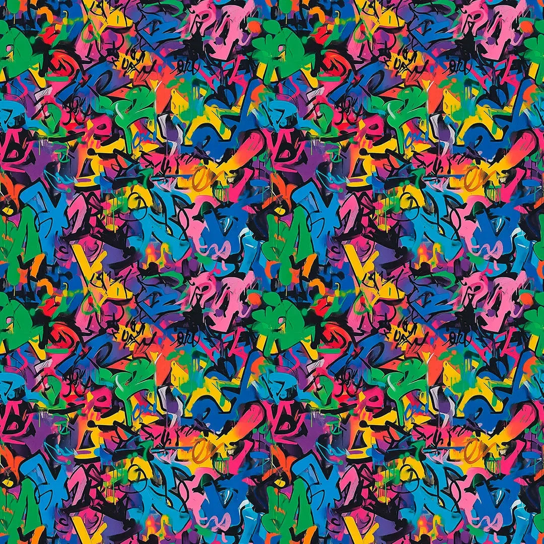 Urban Canvas Vibrant Graffiti Wallpaper