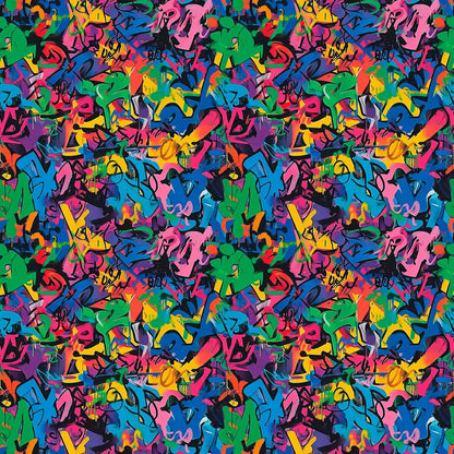 Urban Canvas Vibrant Graffiti Wallpaper