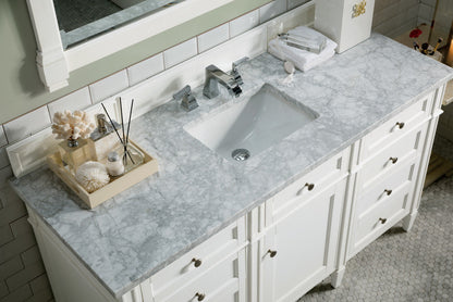 Brittany 60" Single Vanity in Bright White