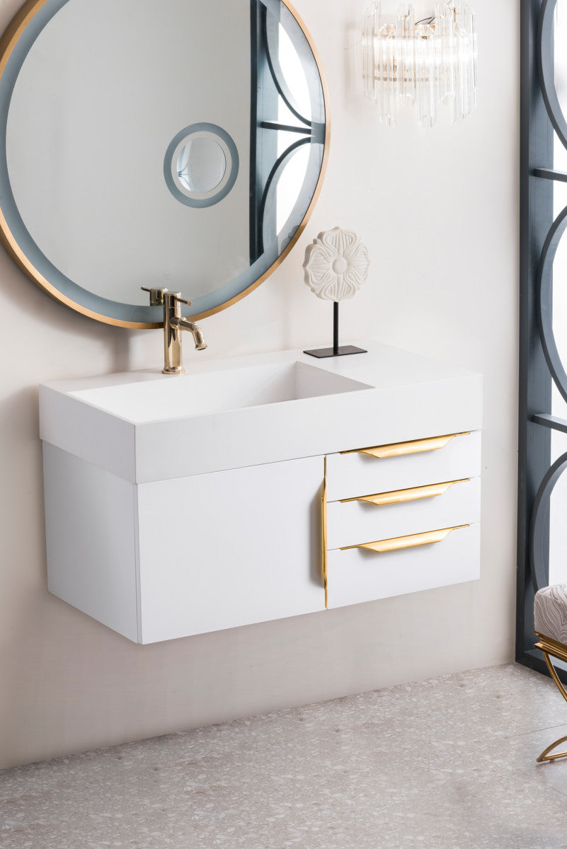 Columbia 36" Single Wall Mount Vanity Cabinet