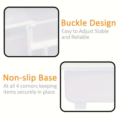 1pc Expandable Silverware Organizer with 2 Knife Blocks - BPA-Free