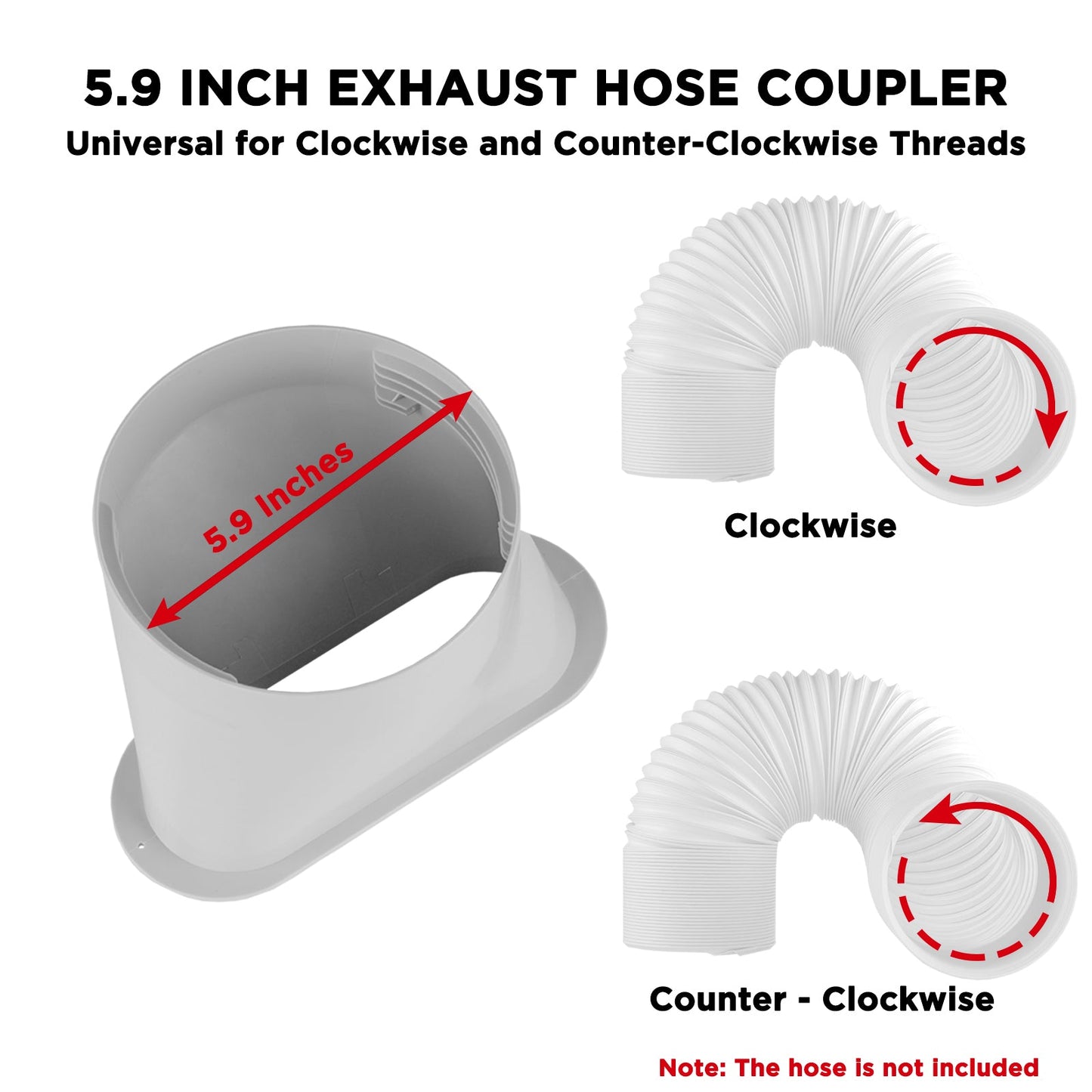 Portable AC Vent Kit for 6" Exhaust Hose