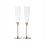 Gold Ring Toasting Flutes Set | Glassware | Kitchen + Metal