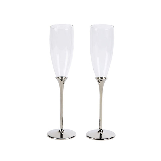 Boston Champagne Toasting Flutes Set | Glassware | Kitchen + Metal