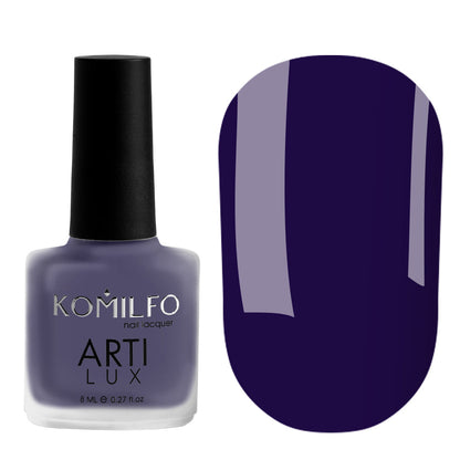 KOMILFO ARTILUX 026 NAIL REGULAR POLISH(NOT A GEL)(DARK BLUE, ENAMEL), 8 ML 222026