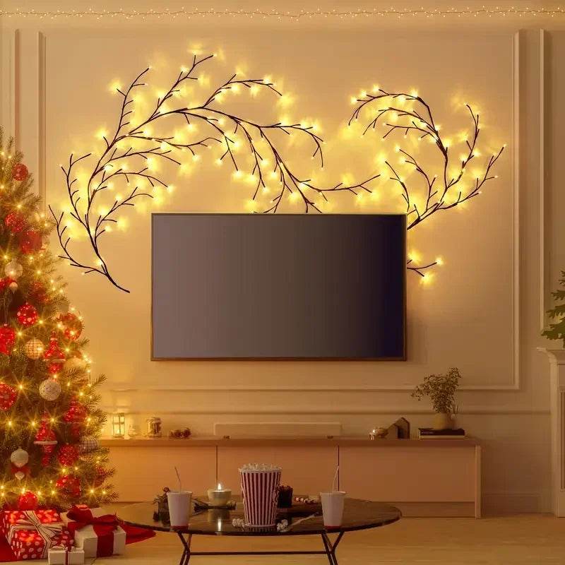 USB Powered 72LED/96LED Tree Branch Lamp –  Willow Vine Lights for DIY Home & Festive Decoration