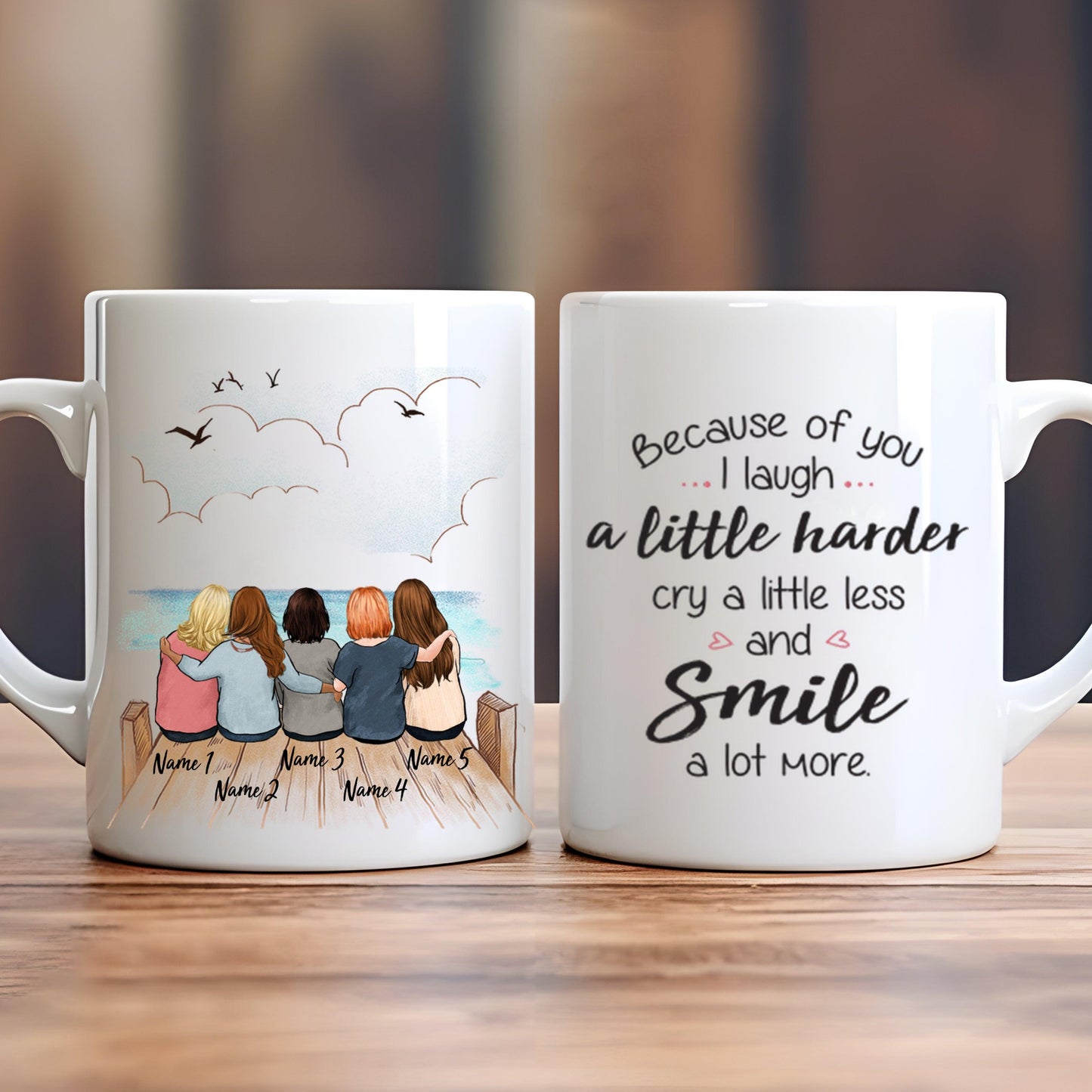 Custom Mug - Best Friend Forever - Personalized Gift For Her, Besties, Friends, Sisters, Best Friend | Birthday or any Occasions