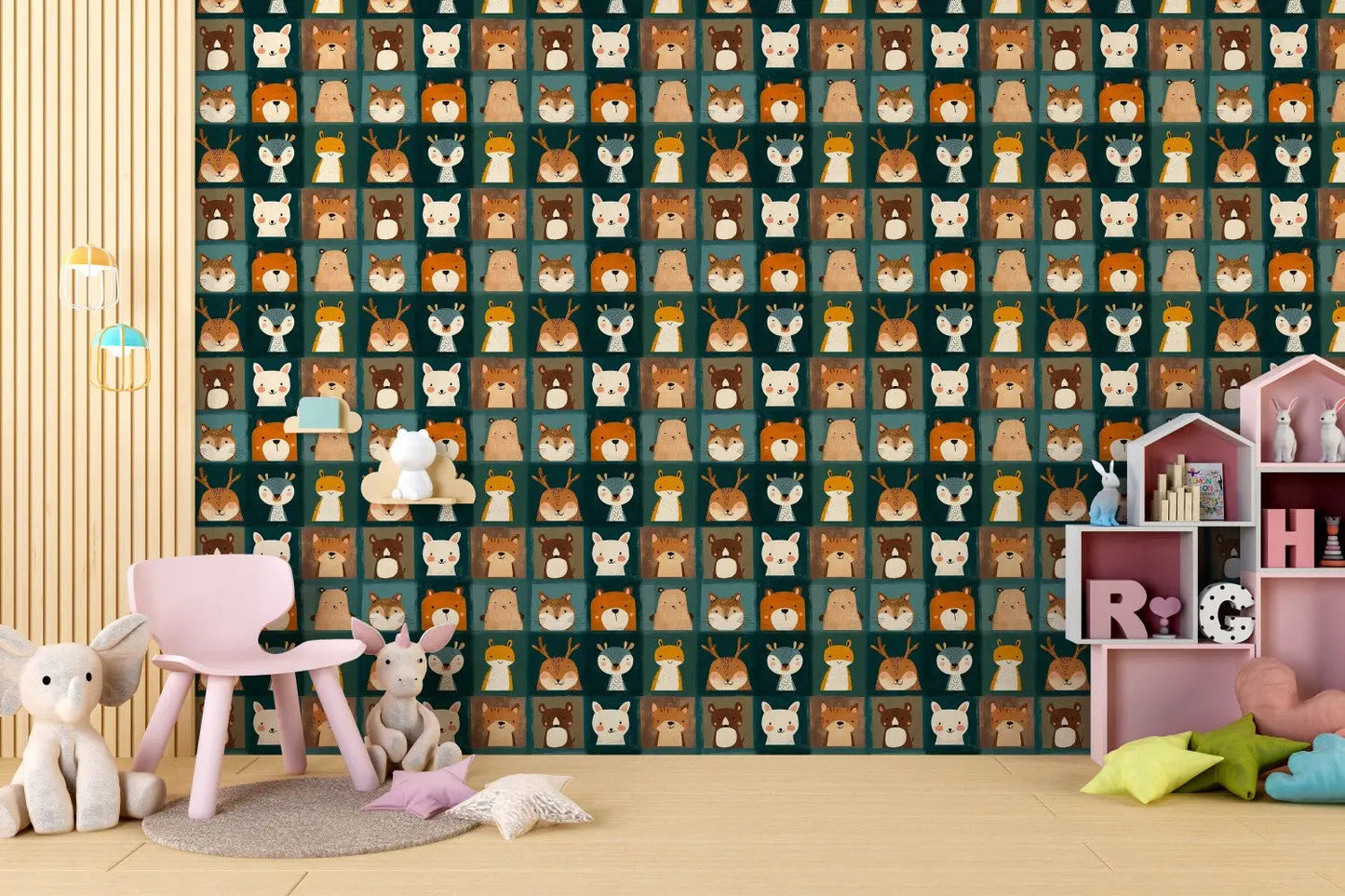 Whimsical Woodland Menagerie Wallpaper