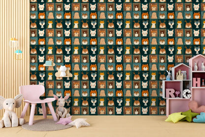 Whimsical Woodland Menagerie Wallpaper