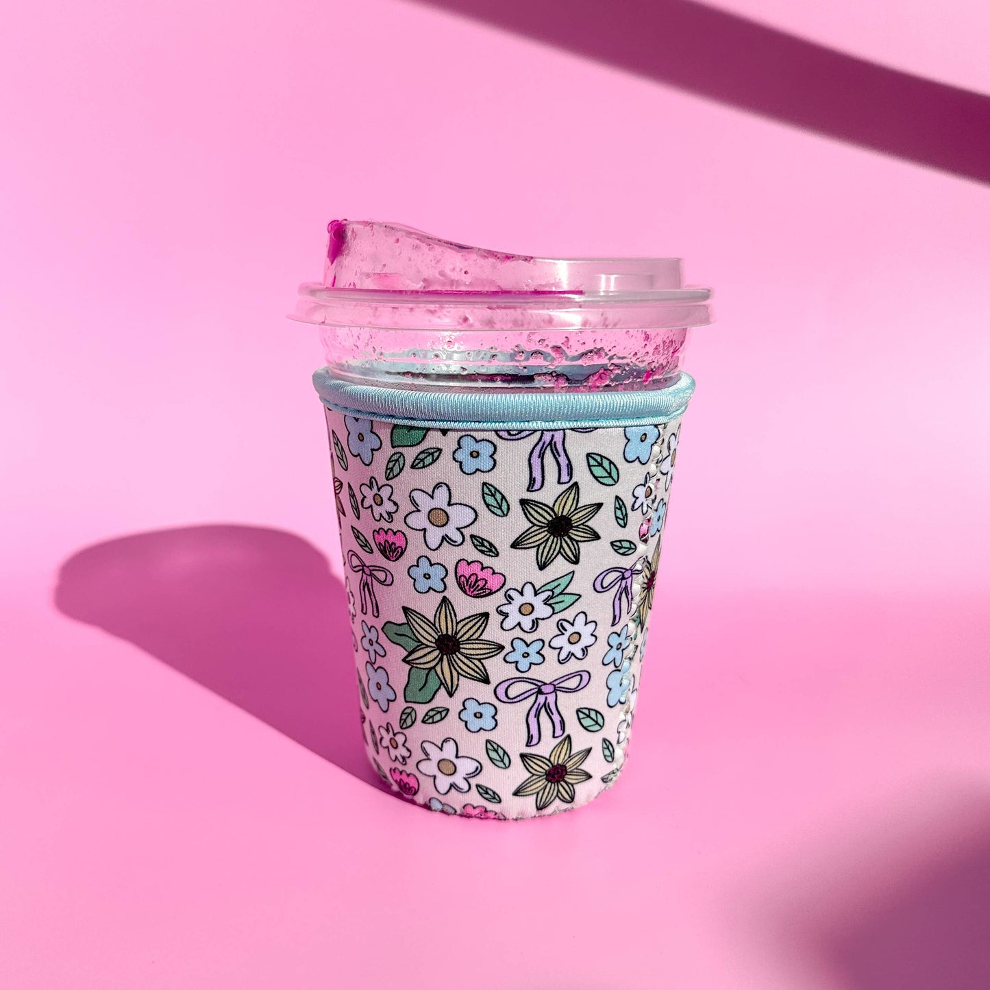 Oak Shore Collective LLC - Floral Bows | Iced Coffee Sleeve