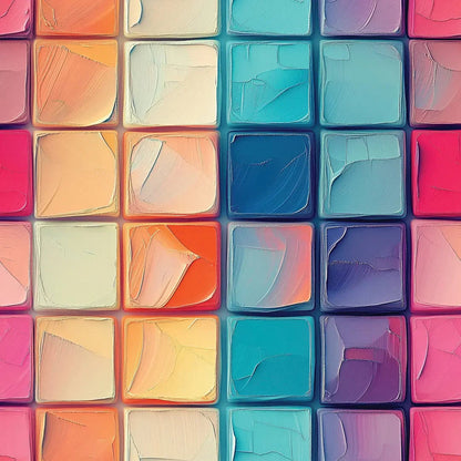 Artisan's Palette Grid Wallpaper