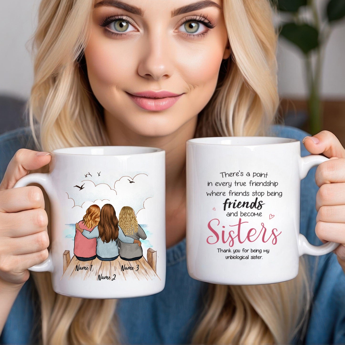 Custom Mug - Best Friend Forever - Personalized Gift For Her, Besties, Friends, Sisters, Best Friend | Birthday or any Occasions