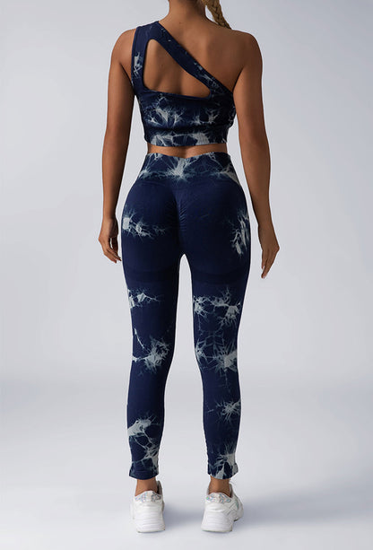 Women Scrunch Workout Leggings Butt Lifting High Waisted Yoga Pants - Seamless Tie Dye Booty Gym Tights