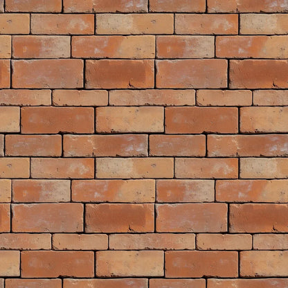 Sun-Kissed Terracotta Brick Wall