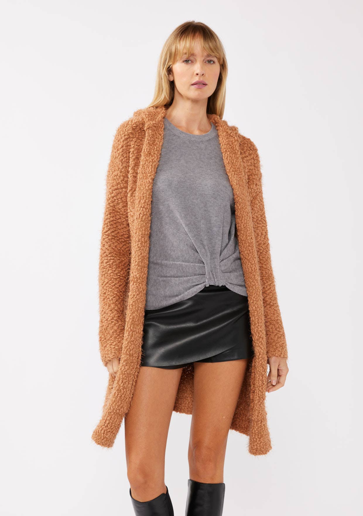 Lovestitch Hooded Cardigan with Pockets
