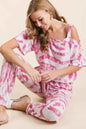 BiBi Zebra Print French Terry Stylish Top and Pants Combo