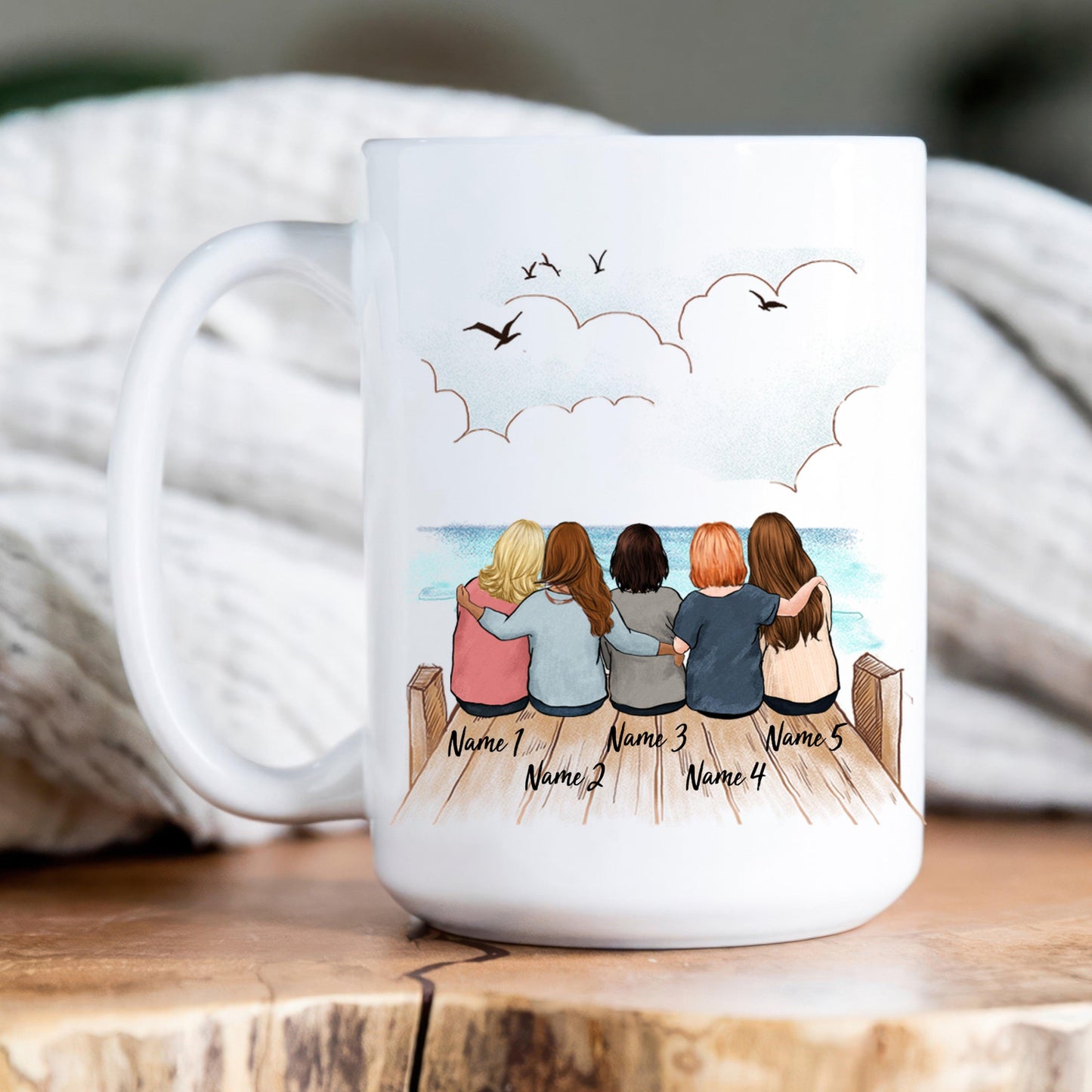Custom Mug - Best Friend Forever - Personalized Gift For Her, Besties, Friends, Sisters, Best Friend | Birthday or any Occasions