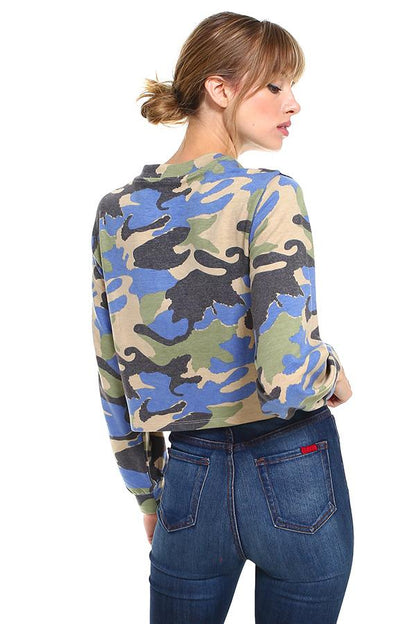 Cropped Camo Zip-Up Jacket – Casual and Trendy | Apparel | Kitchen + Metal