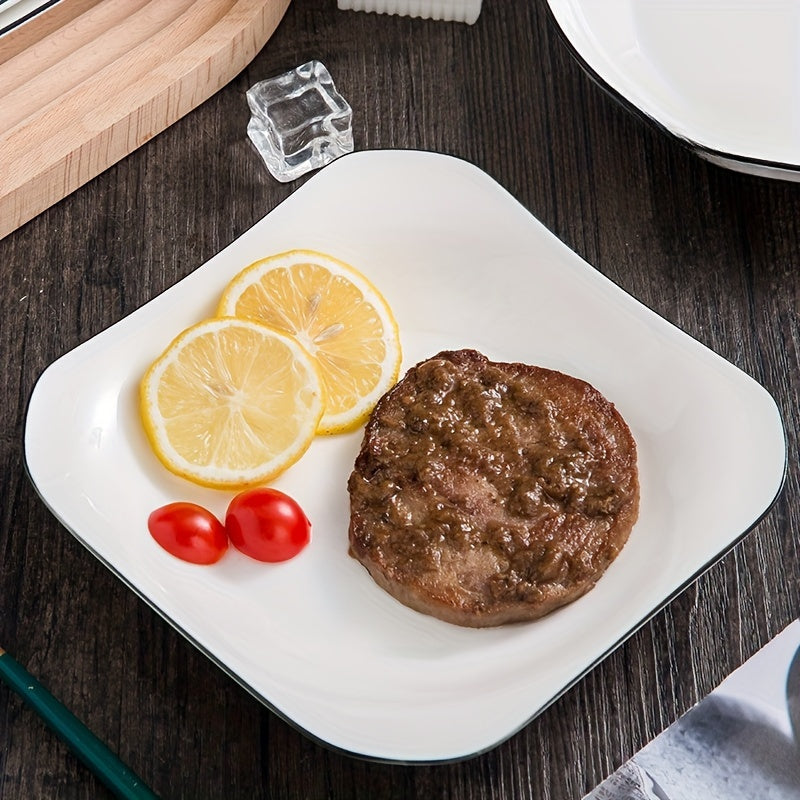JapaneseStyle Ceramic Plate Set  Versatile Minimalist Elegance