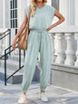 Backless Drawstring Waist Jumpsuit