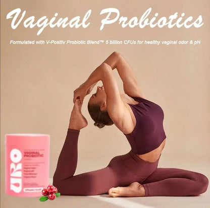 URO Vaginal Probiotics for Women pH Balance with Prebiotics & Lactobacillus Probiotic Blend - Women's Vaginal Health Supplement - Promote Healthy Vaginal Odor & Vaginal Flora, 60 Count (Pack of 1)