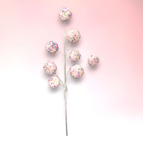 19.5in Pink Macaron Pick,