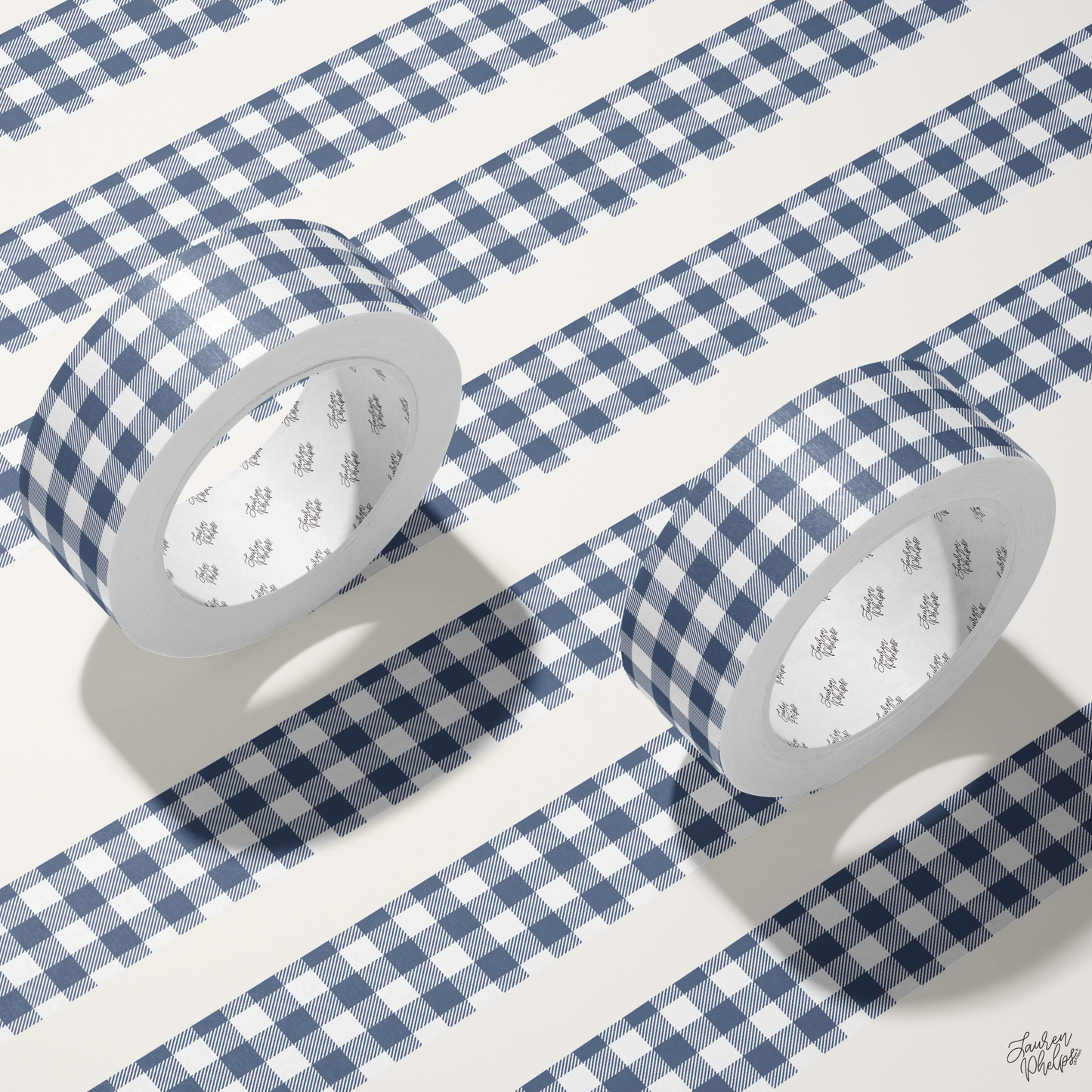 Steele Buffalo Check 15mm washi