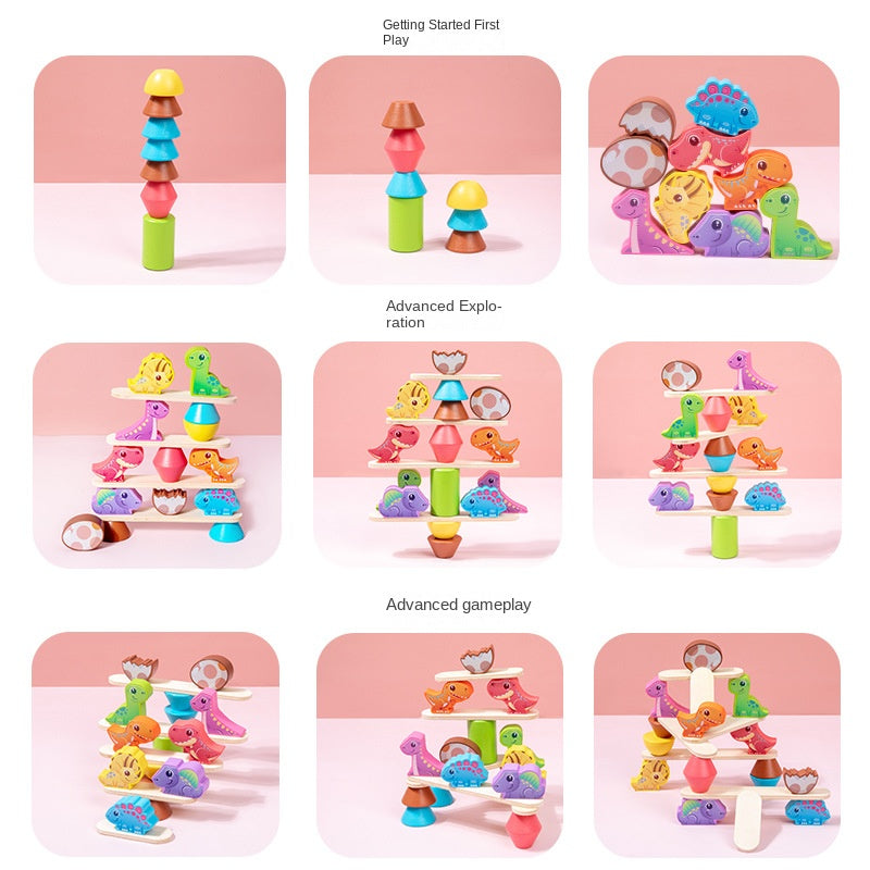 Wooden Stacking Balance Building Blocks