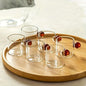Sleek Set of 6 HeatResistant Glass Cups 100ml