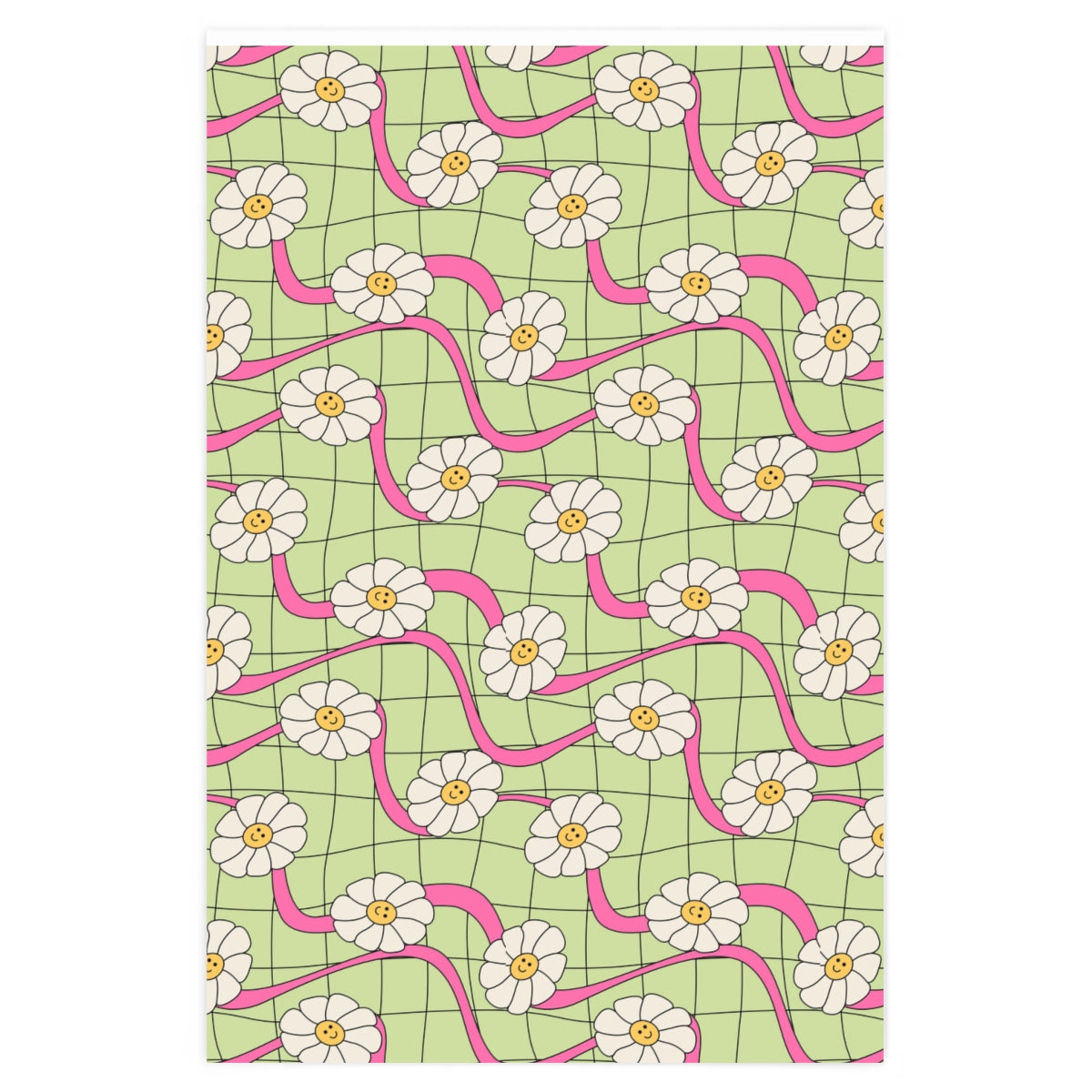 Retro Flower Wrapping Paper