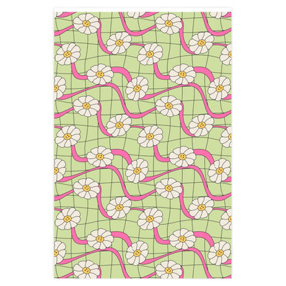 Retro Flower Wrapping Paper