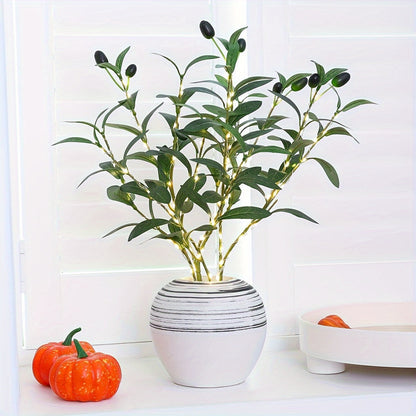 Elegant Olive Branch LED Lamp for Festive Ambiance