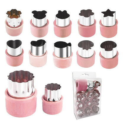 Multifunctional Stainless Steel Vegetable and Cookie Cutter Set