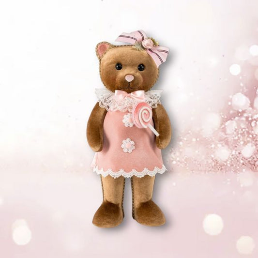 15.5" Brown Bear in Dress
