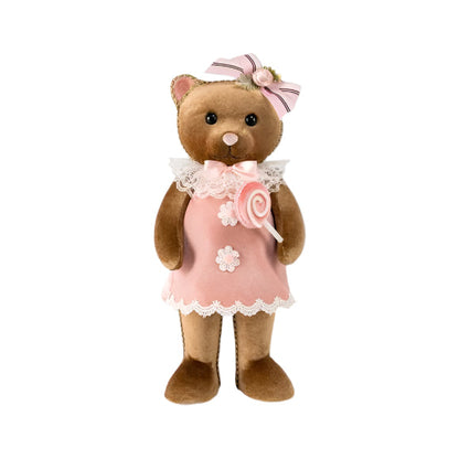 15.5" Brown Bear in Dress