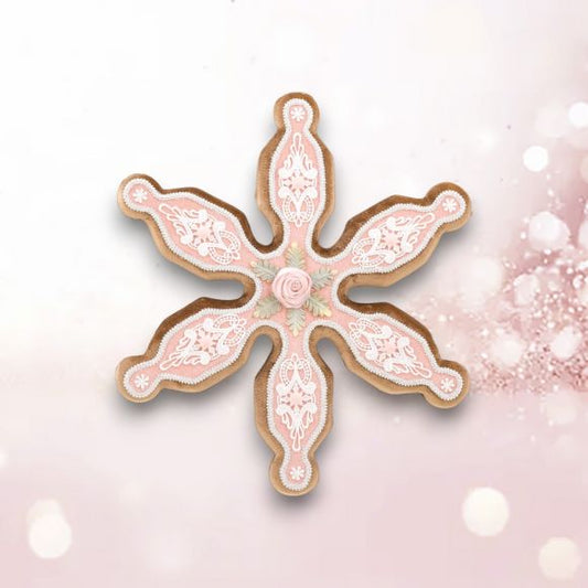 20" Hanging Pink Snowflake Ornament
