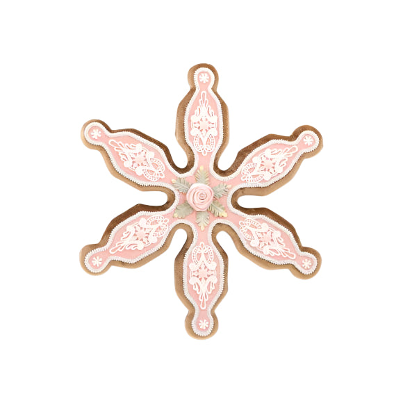 20" Hanging Pink Snowflake Ornament