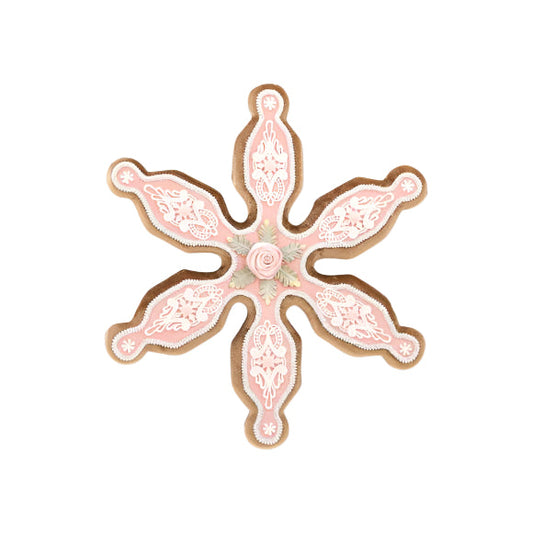 20" Hanging Pink Snowflake Ornament